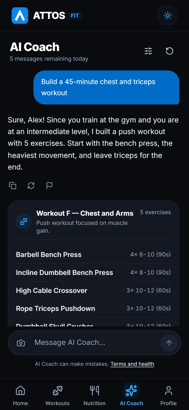 Ask for a workout and save it to the app (1)