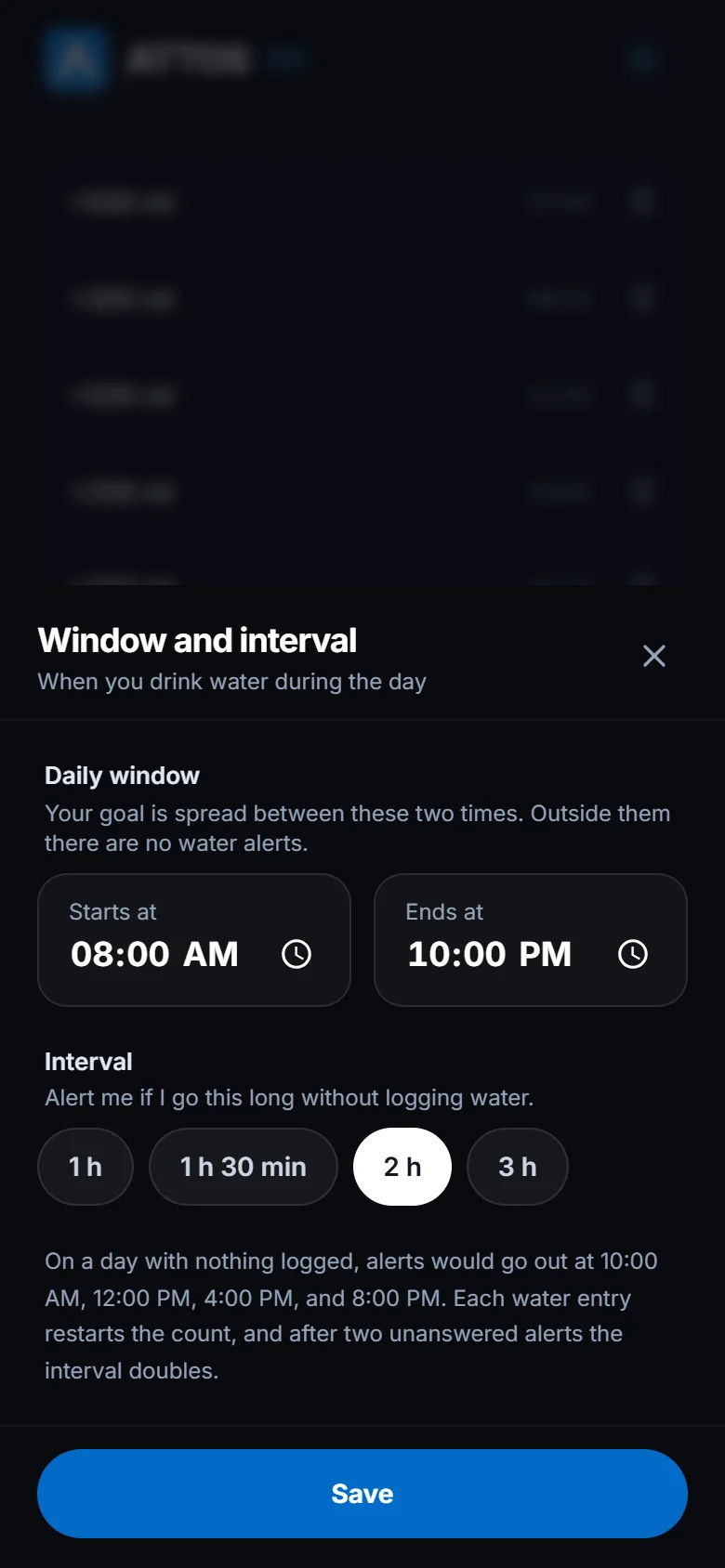 Turn on water reminders (2)