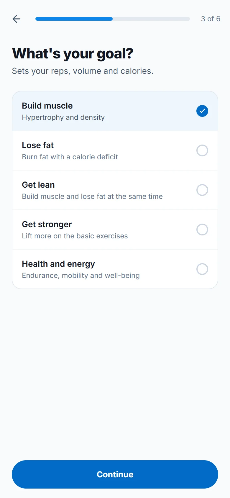 Pick your goal and your routine (1)