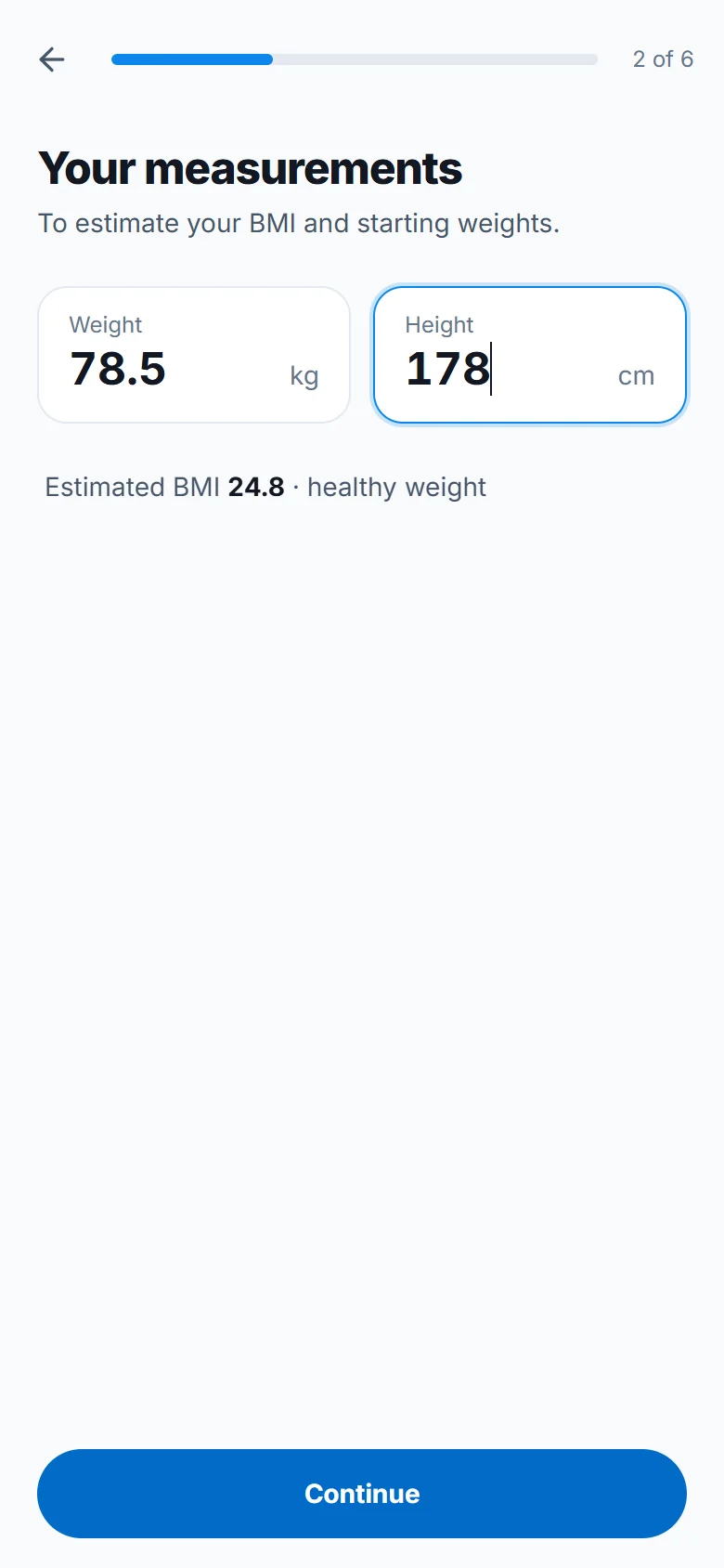 Tell us about you and your measurements (2)