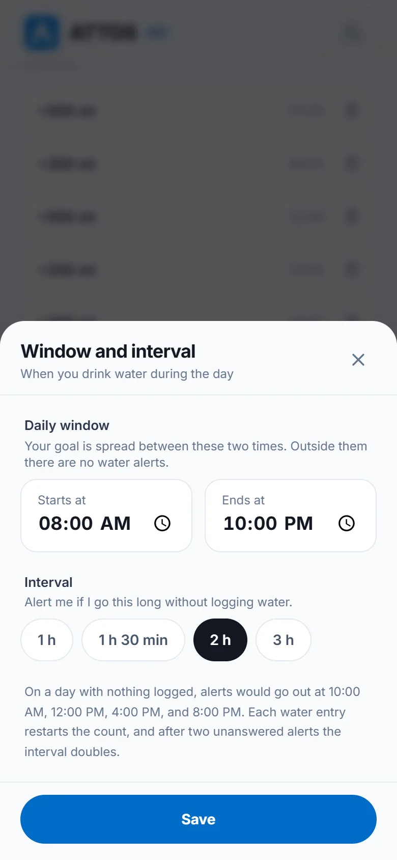 Turn on water reminders (2)
