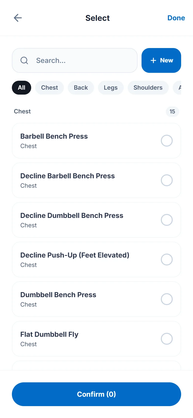 Create a workout from scratch (2)