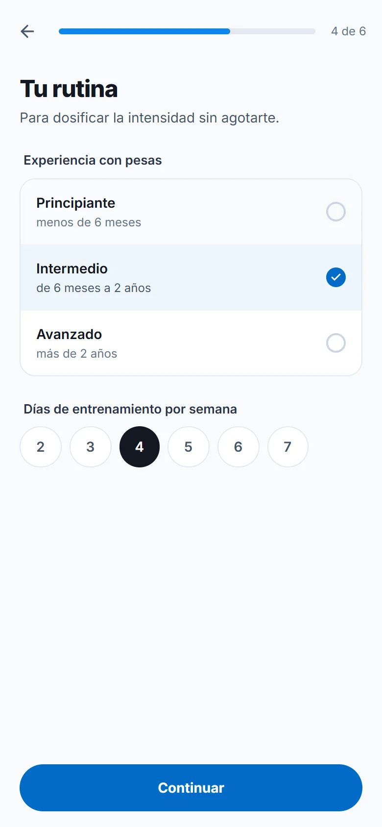 Elige tu objetivo y tu rutina (2)
