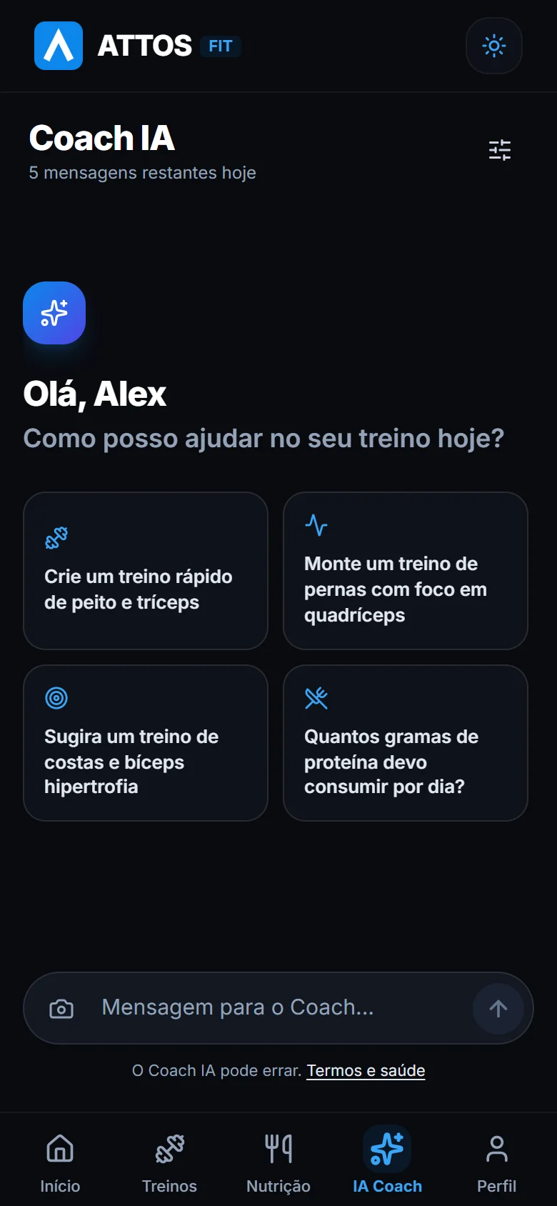 Tire dúvidas com o Coach