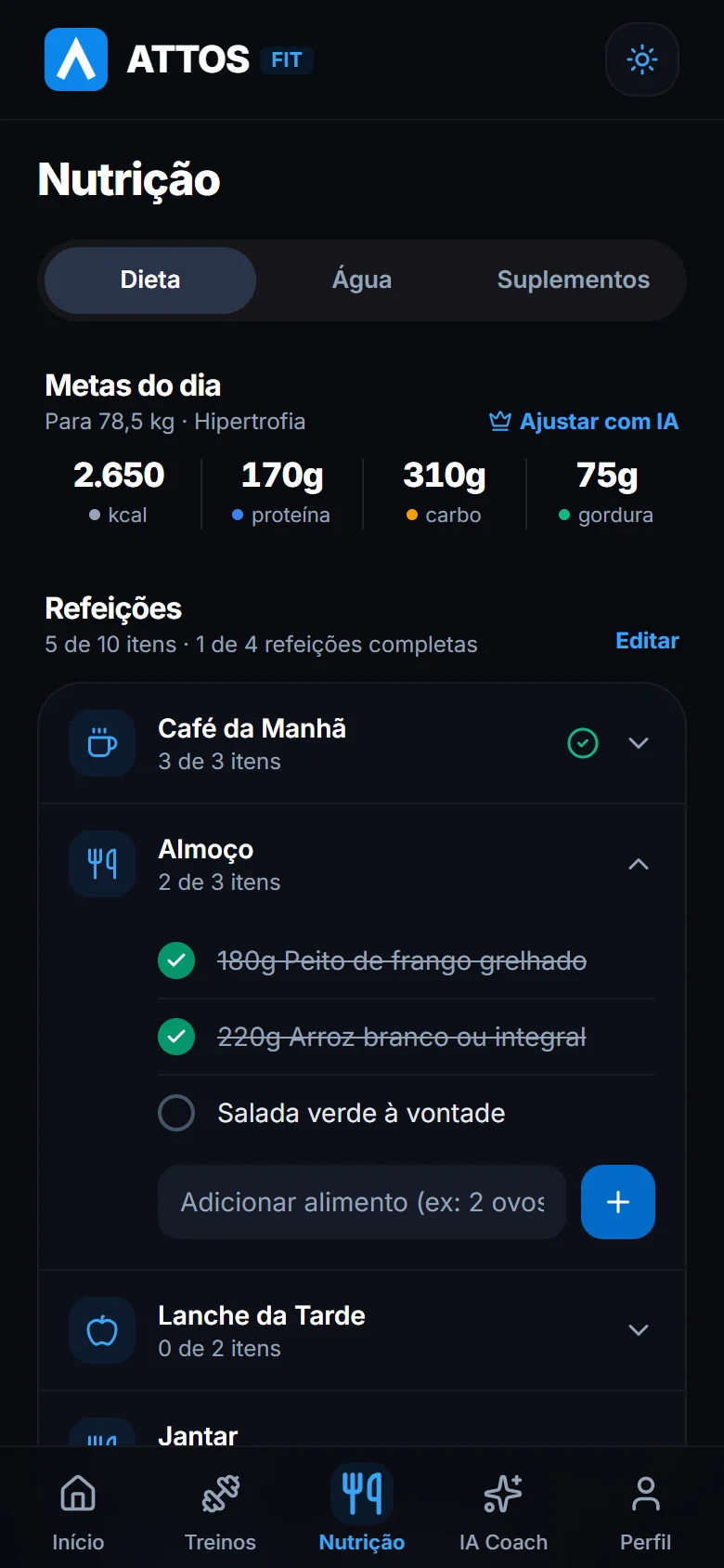 Siga as metas e marque as refeições (2)