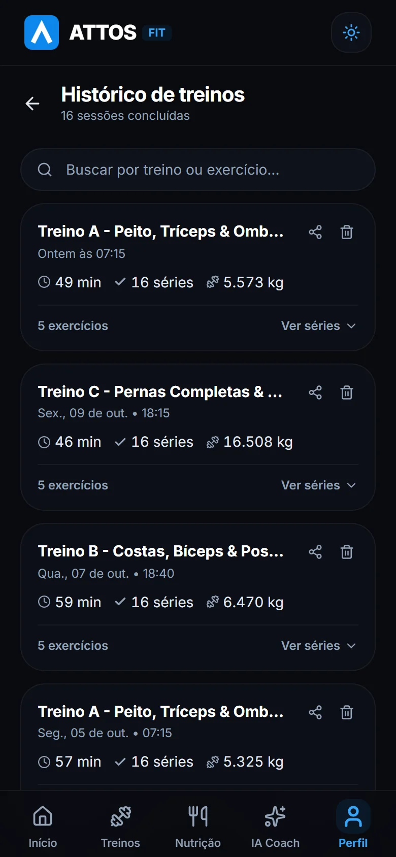 Consulte o histórico de treinos (1)