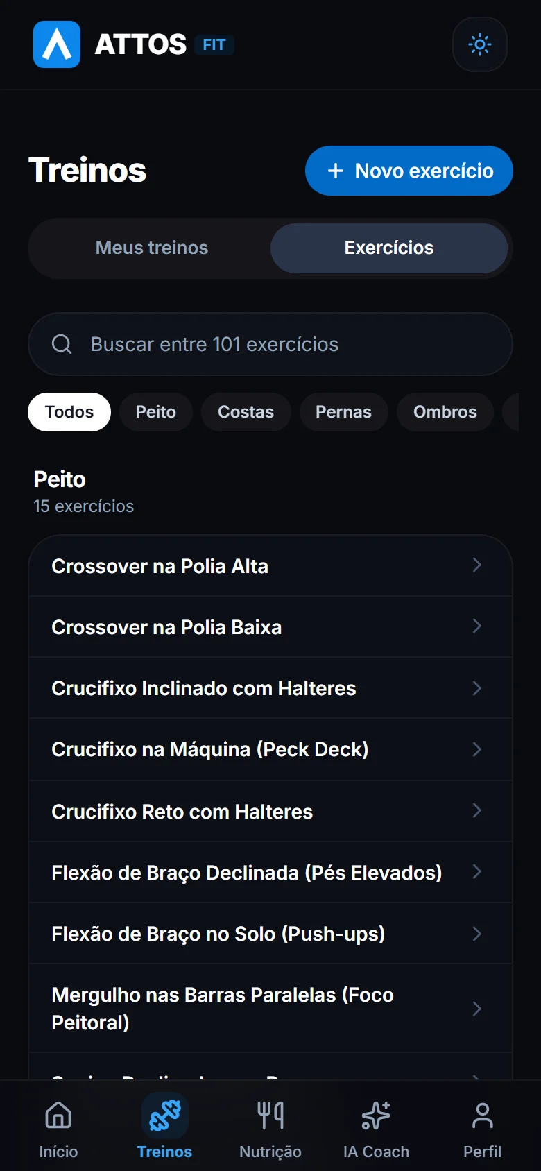 Consulte a biblioteca de exercícios (1)