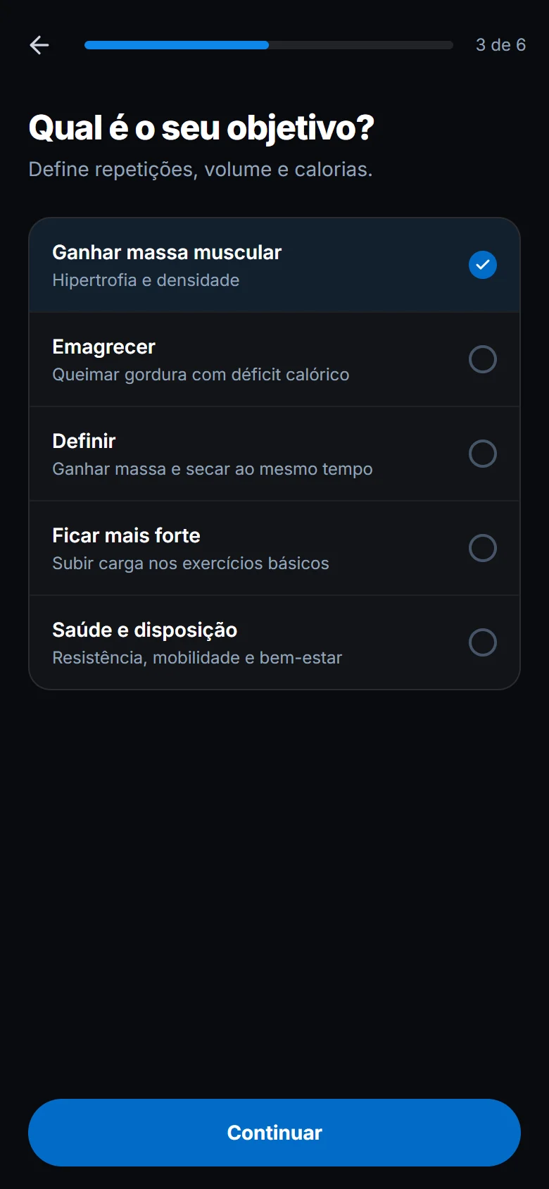 Escolha o objetivo e a rotina (1)