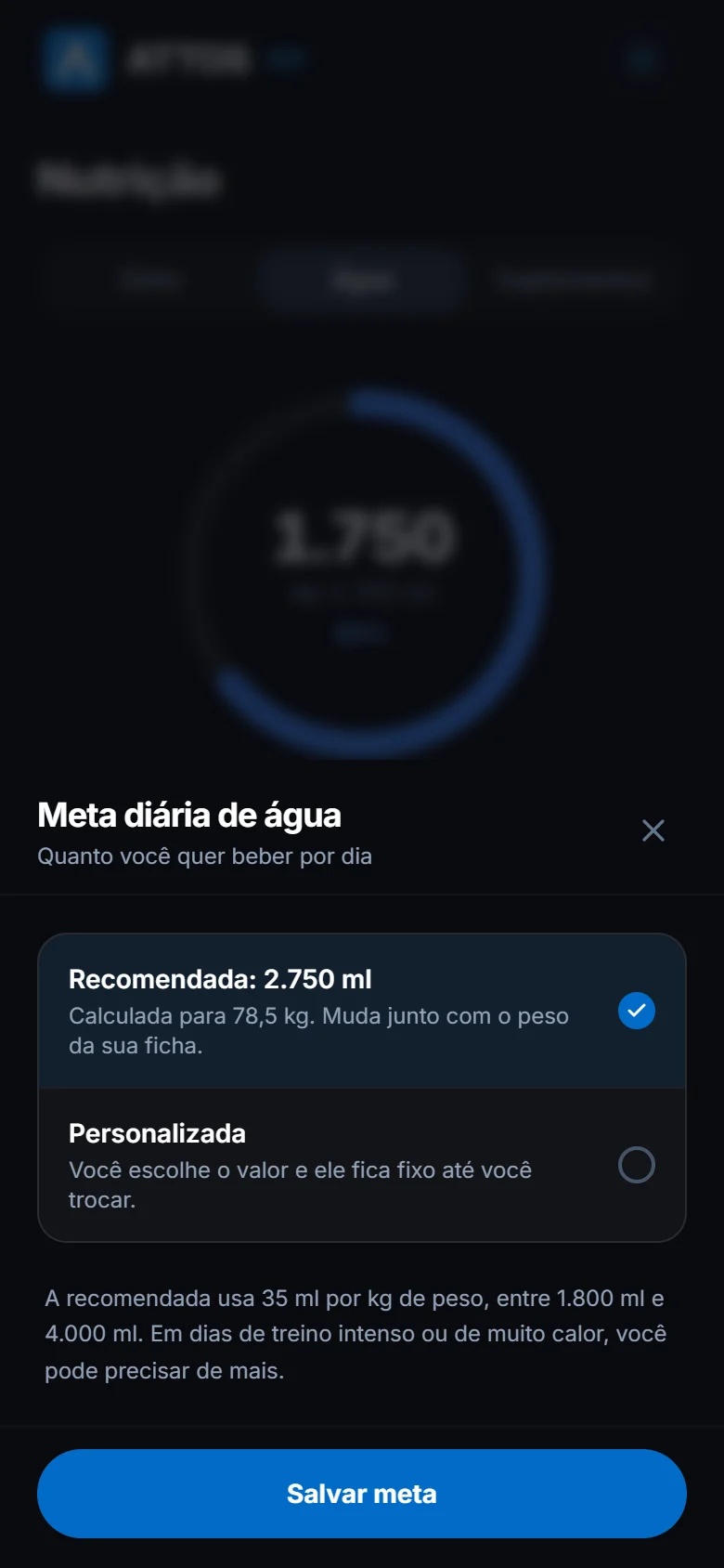 Registre a água e ajuste a meta (2)