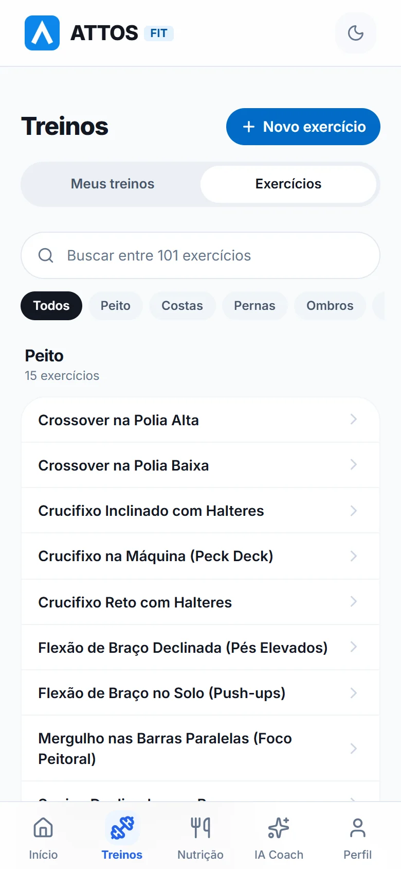 Consulte a biblioteca de exercícios (1)